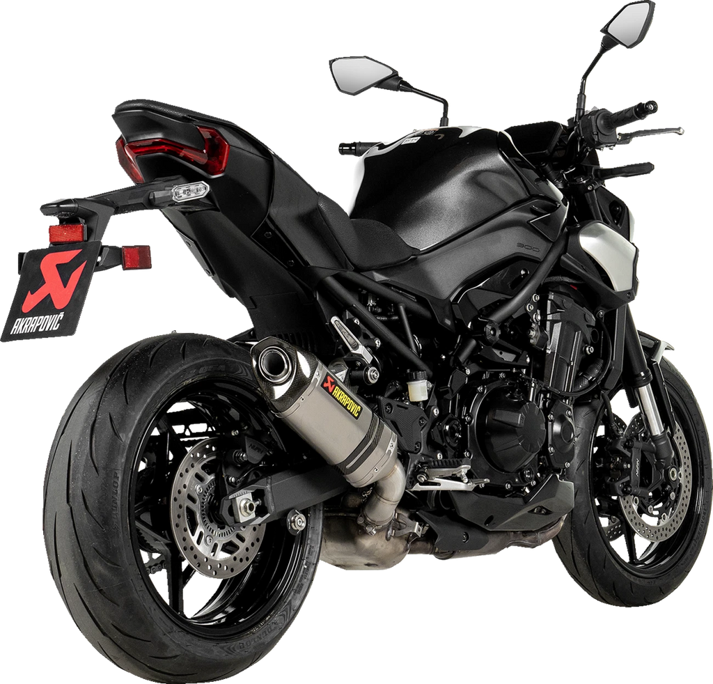 Akrapovic Slip-On Muffler for Kawasaki Z900 (2017–2023) - Titanium ECE