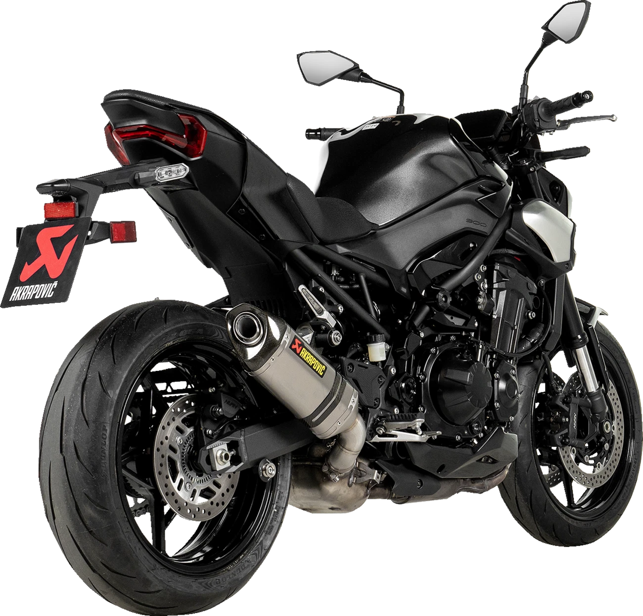 Akrapovic Slip-On Muffler for Kawasaki Z900 (2017–2023) - Titanium ECE