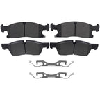 Set of 4 Front Brake Pads Kit for Dodge Durango (2011–2023) D1455 P1455