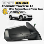 Side Mirror for Chevy Traverse (2022–2024) Right Passenger 5Pin W/O Turn Signal