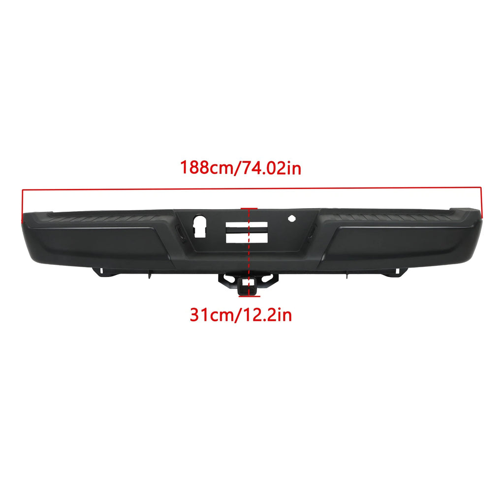 Steel Black Rear Bumper Assembly for Ford F-150 (2021–2023)
