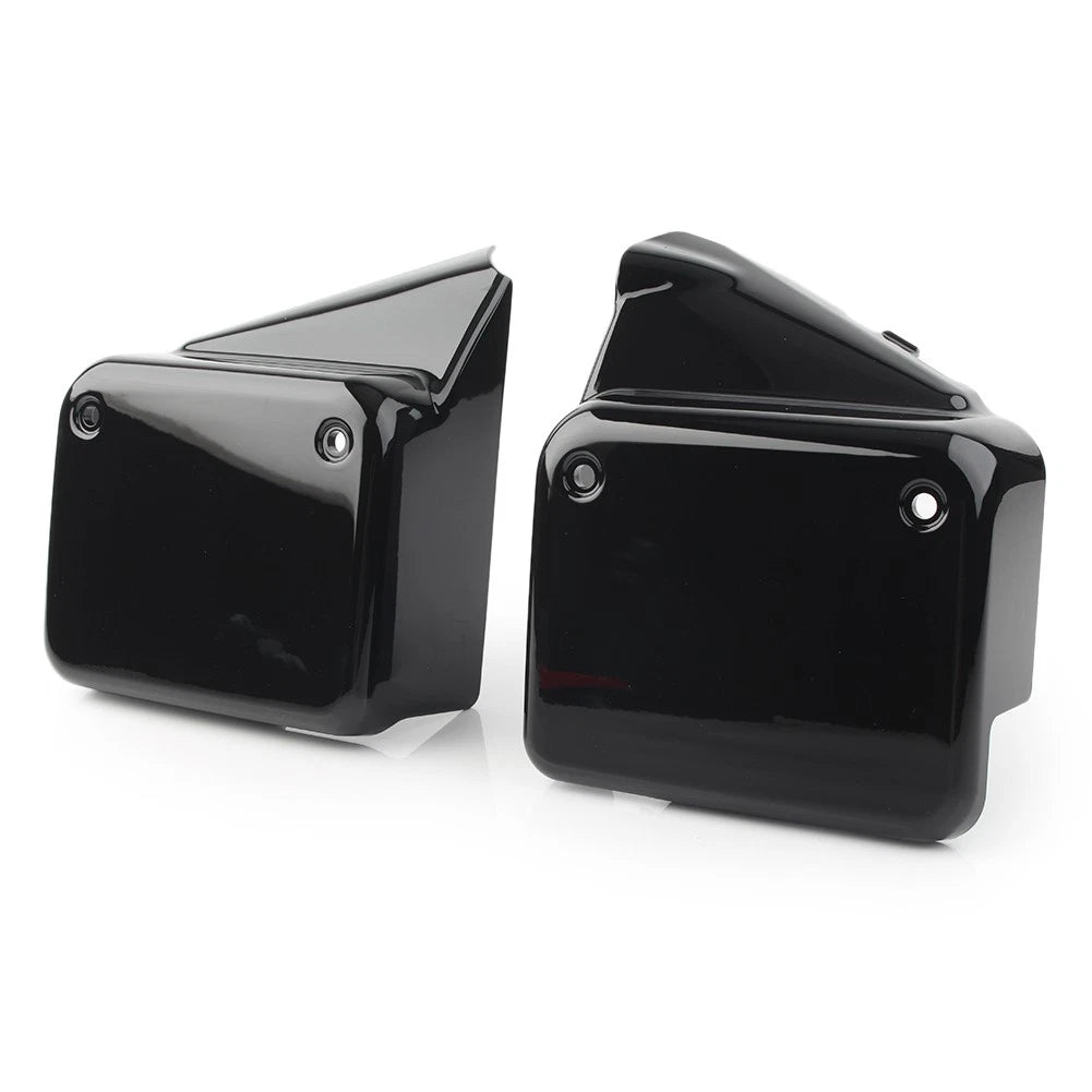 Set of 2 Black Side Battery Cover Guards for Honda VT750 Shadow Spirit (2000–2009)