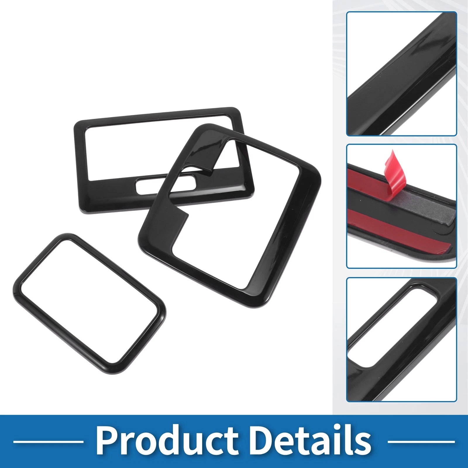 Front Row Rear Row Light Trim Bezel for Suzuki Spacia Custom (2024–2025) Black