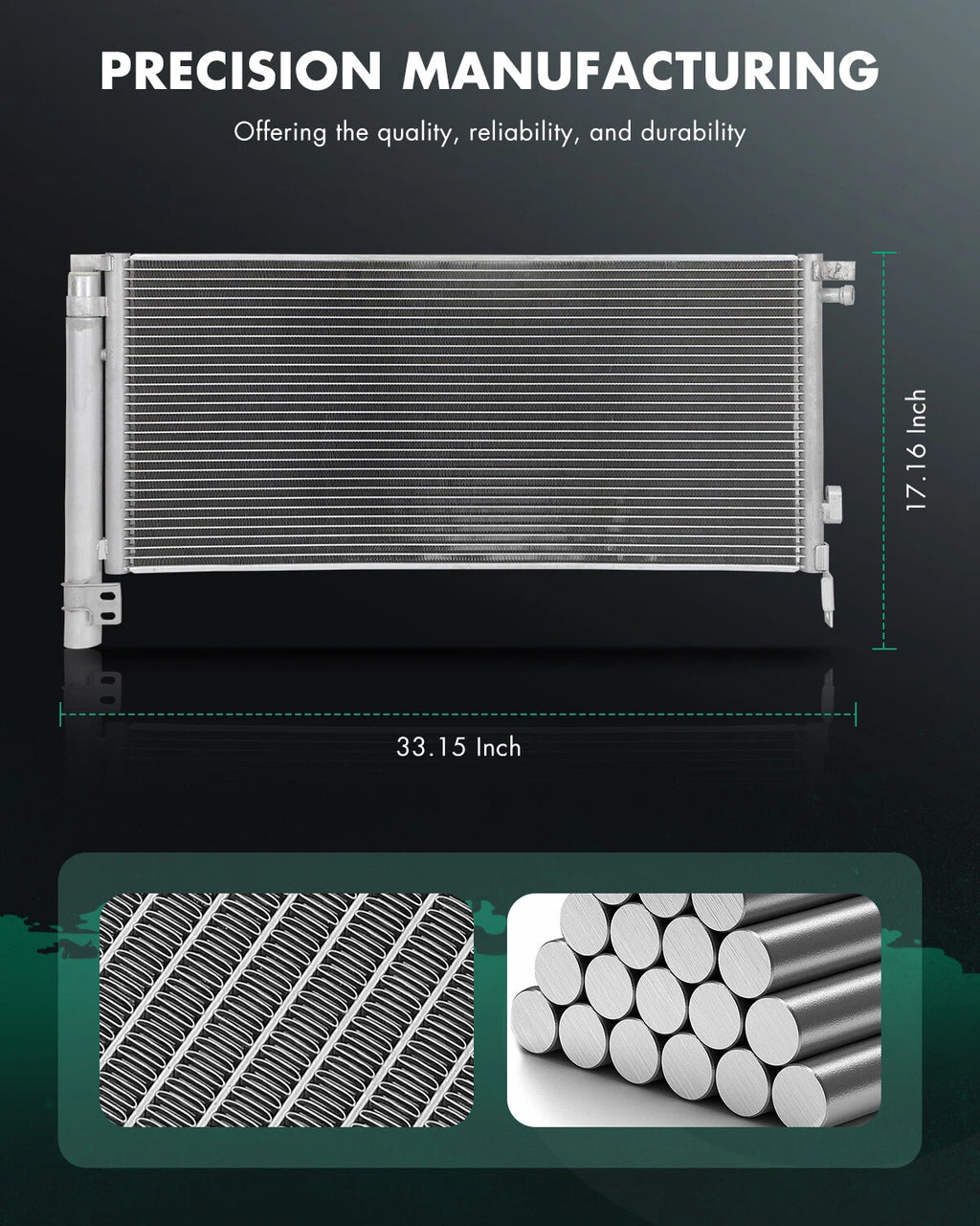 Aluminum Condenser for Toyota RAV4 (2019–2022), Venza (2021–2022) 30183
