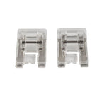 2 Pcs Satin Stitch Snap-On Presser Foot for Juki Singer Janome