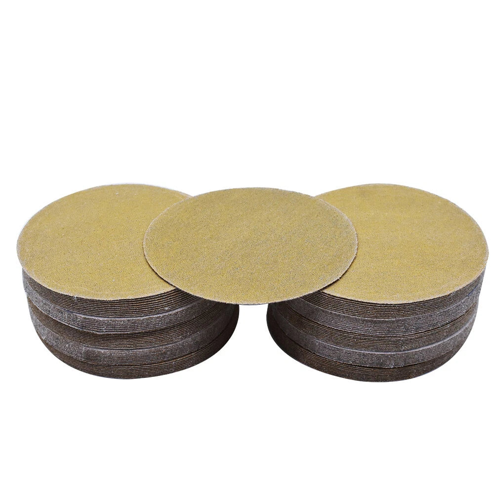 100 Pack of 5 Inch Hook Loop Sanding Discs 80 Grit