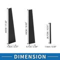 6 Pcs Black Door Pillar Window Trim for Lexus ES (2002-2006)