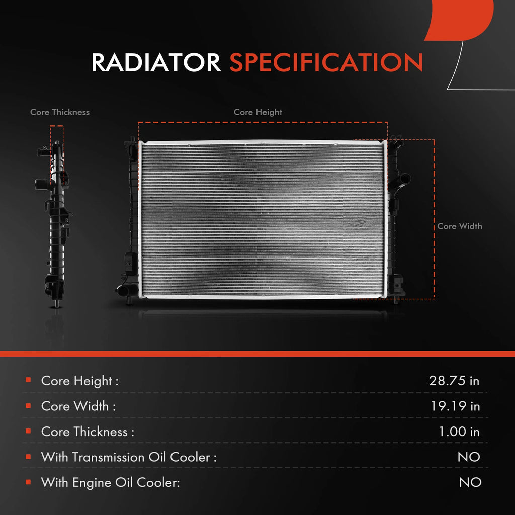 Radiator for Ford Explorer Police Interceptor Utility (2012-2019) Turbo