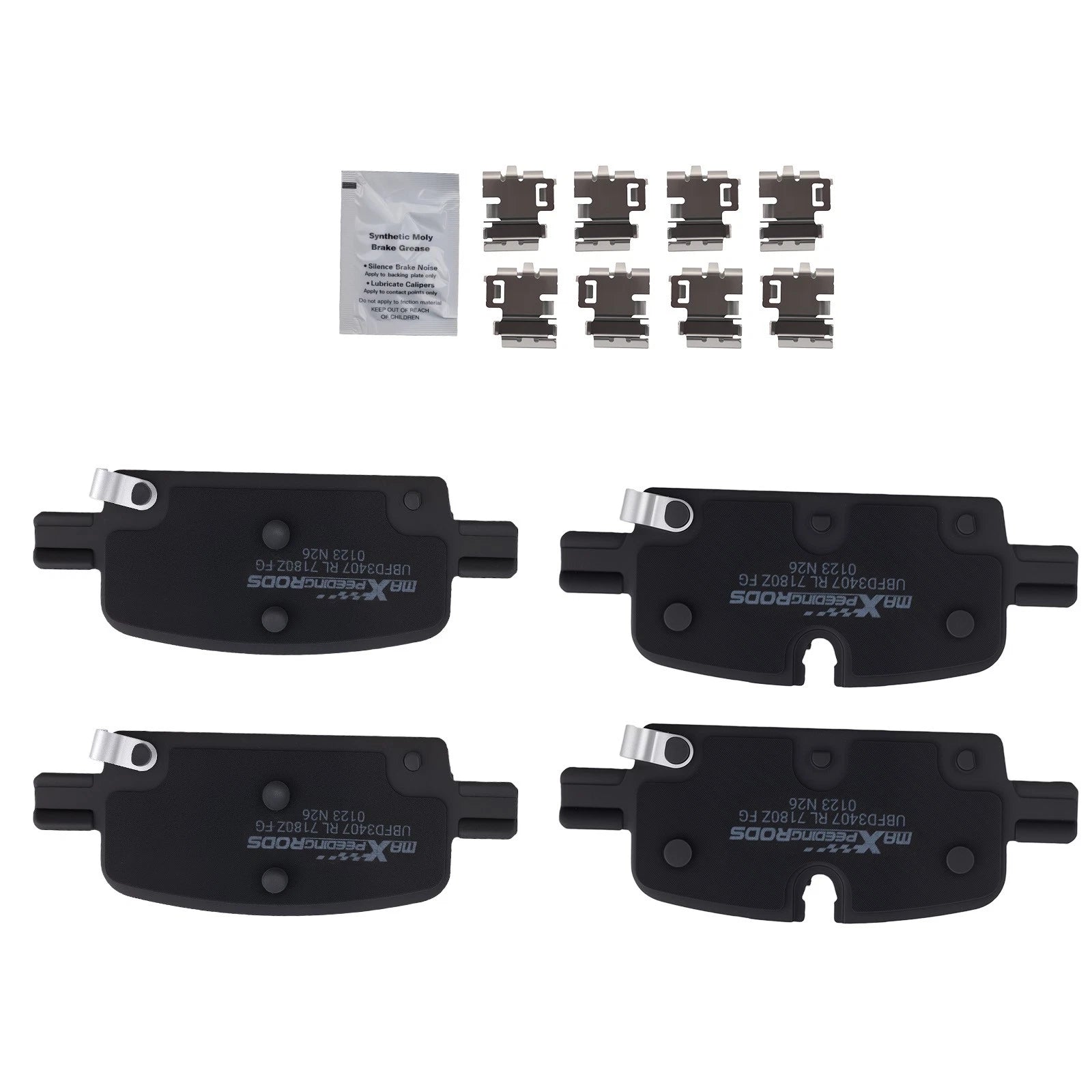 Set of 4 Rear Ceramic Brake Pads for GMC Canyon/Hummer EV/Sierra 1500 (2023)