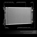 OE Style Aluminum Core Cooling Radiator for Suzuki XL-7 (2007–2009) DPI 13054