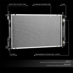 OE Style Aluminum Core Cooling Radiator for Suzuki XL-7 (2007–2009) DPI 13054