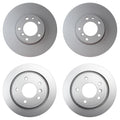 Hella Brake Rotors Kit 324mm Front 298mm Rear for BMW E34 540i (1997–2000)