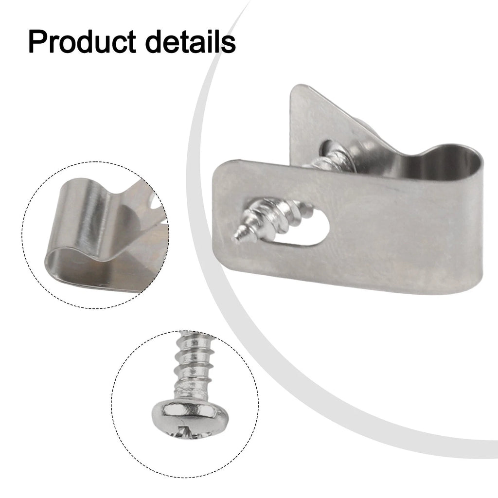 100 Stainless Steel Wire Clips for Outdoor Projects