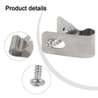 100 Stainless Steel Wire Clips for Outdoor Projects