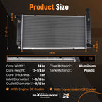 Aluminum Radiator Assembly for Express Savana 2500-4500 6.0L (2004–2018) 89019353
