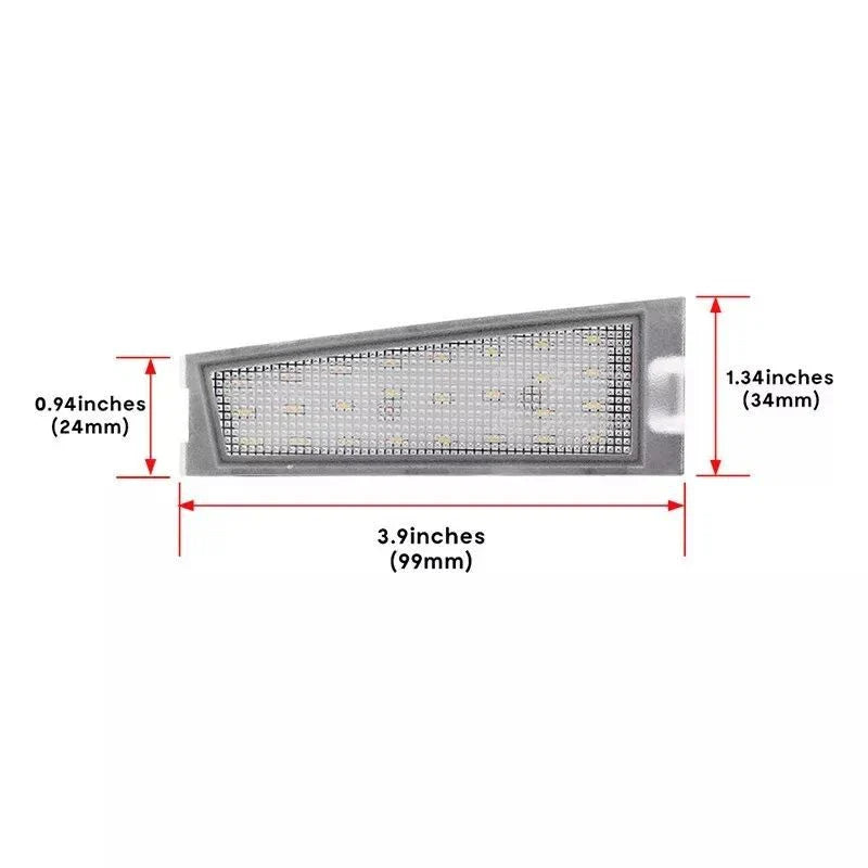 White LED License Plate Light Kit for Cadillac CTS CTS-V Sedan 4-Door (2008–2010)