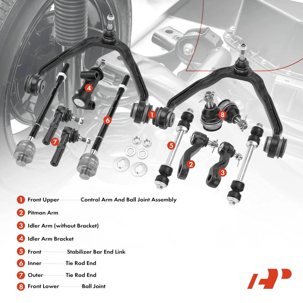 Set of 2 Front Side Control Arms for Chevrolet Express 2500 GMC Savana 2500 (2003–2023)