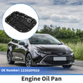 1 Pc Engine Oil Pan No.121020Y010 for Toyota Corolla (2017–2023) Steel Black