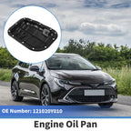 1 Pc Engine Oil Pan No.121020Y010 for Toyota Corolla (2017–2023) Steel Black