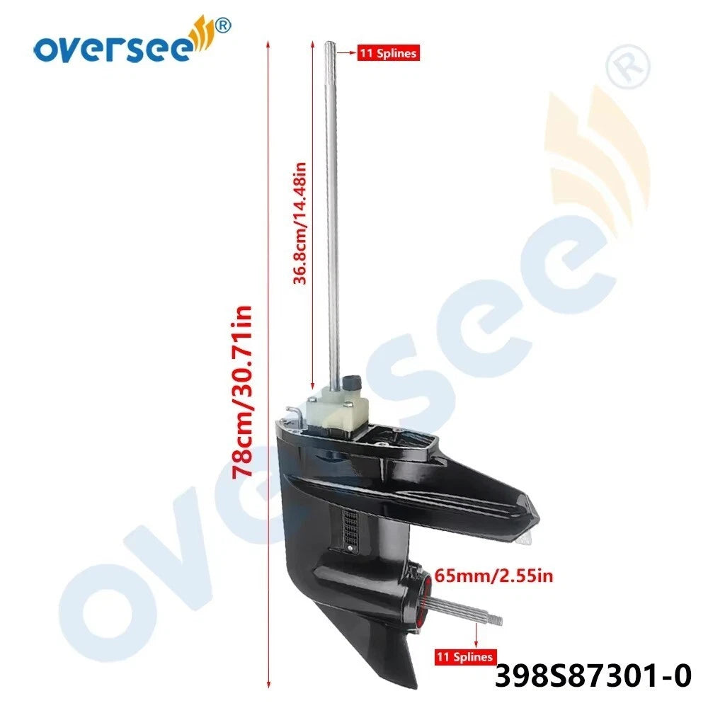 Lower Unit Assembly for Tohatsu 9.9 15 18HP Outboard (398S87301-0, 398S873010)