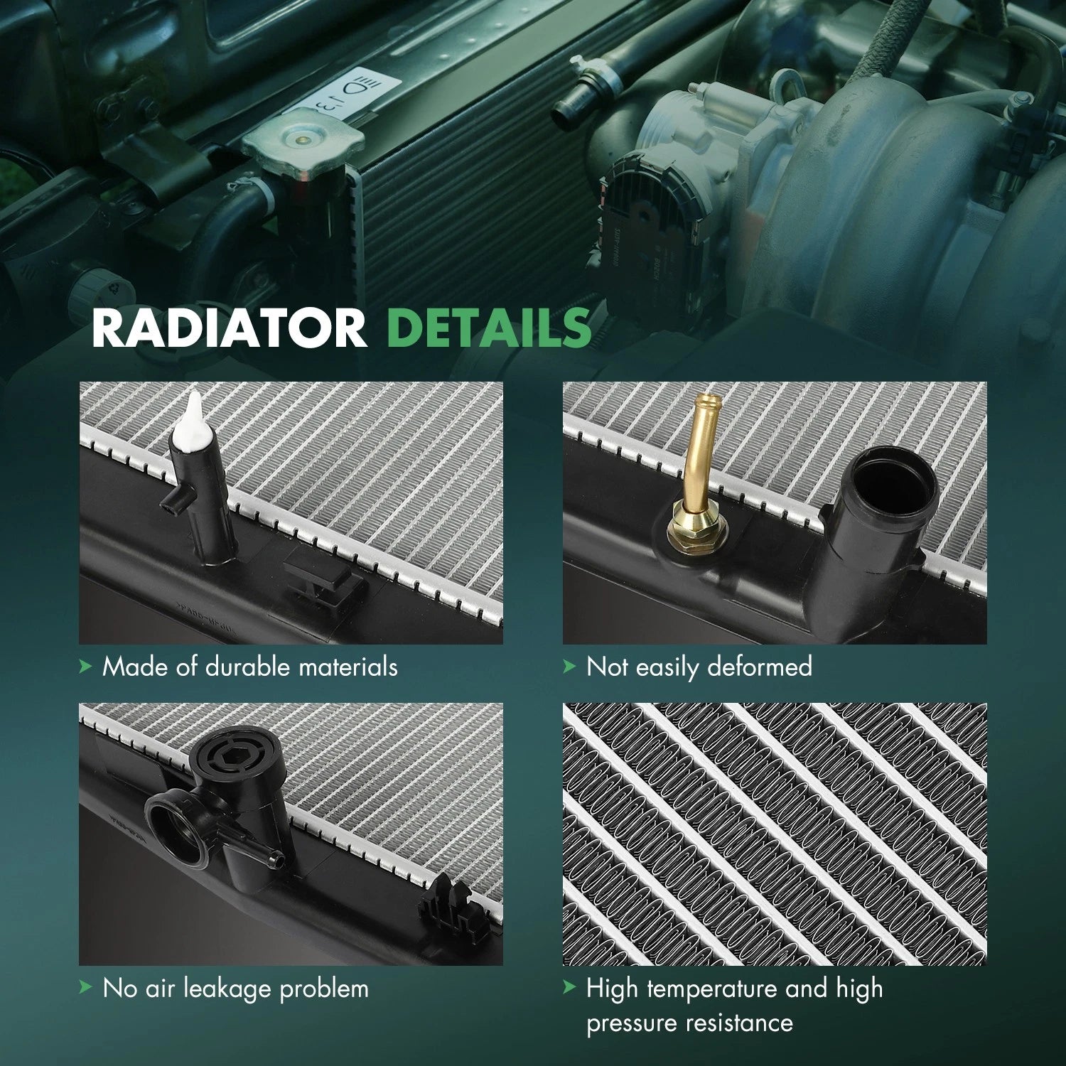 Radiator for Toyota Highlander (2014–2016) 3.5L V6