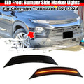 2X LED Smoke Amber Front Side Marker Lights for Chevrolet Trailblazer (2021–2024)