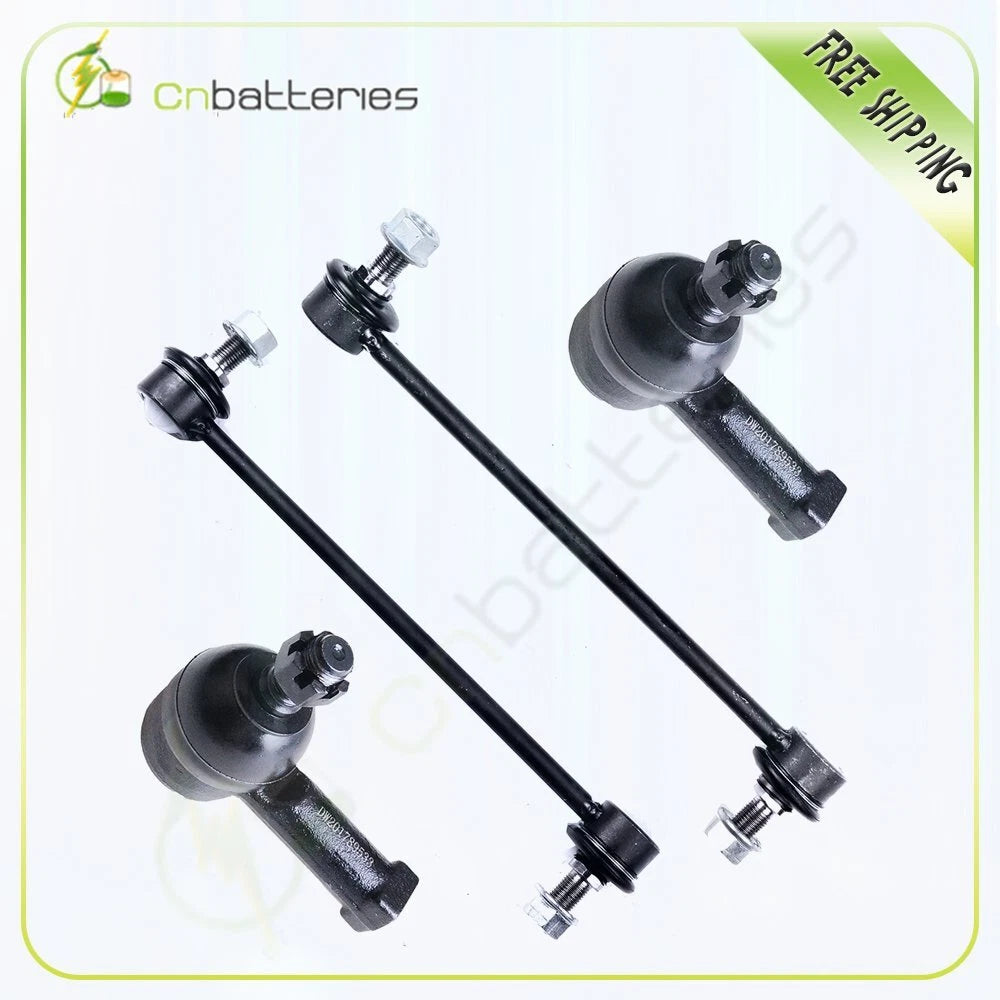 Set of 4 Sway Bar Link & Outer Tie Rod Kit for Hyundai Santa Fe (2001–2006)