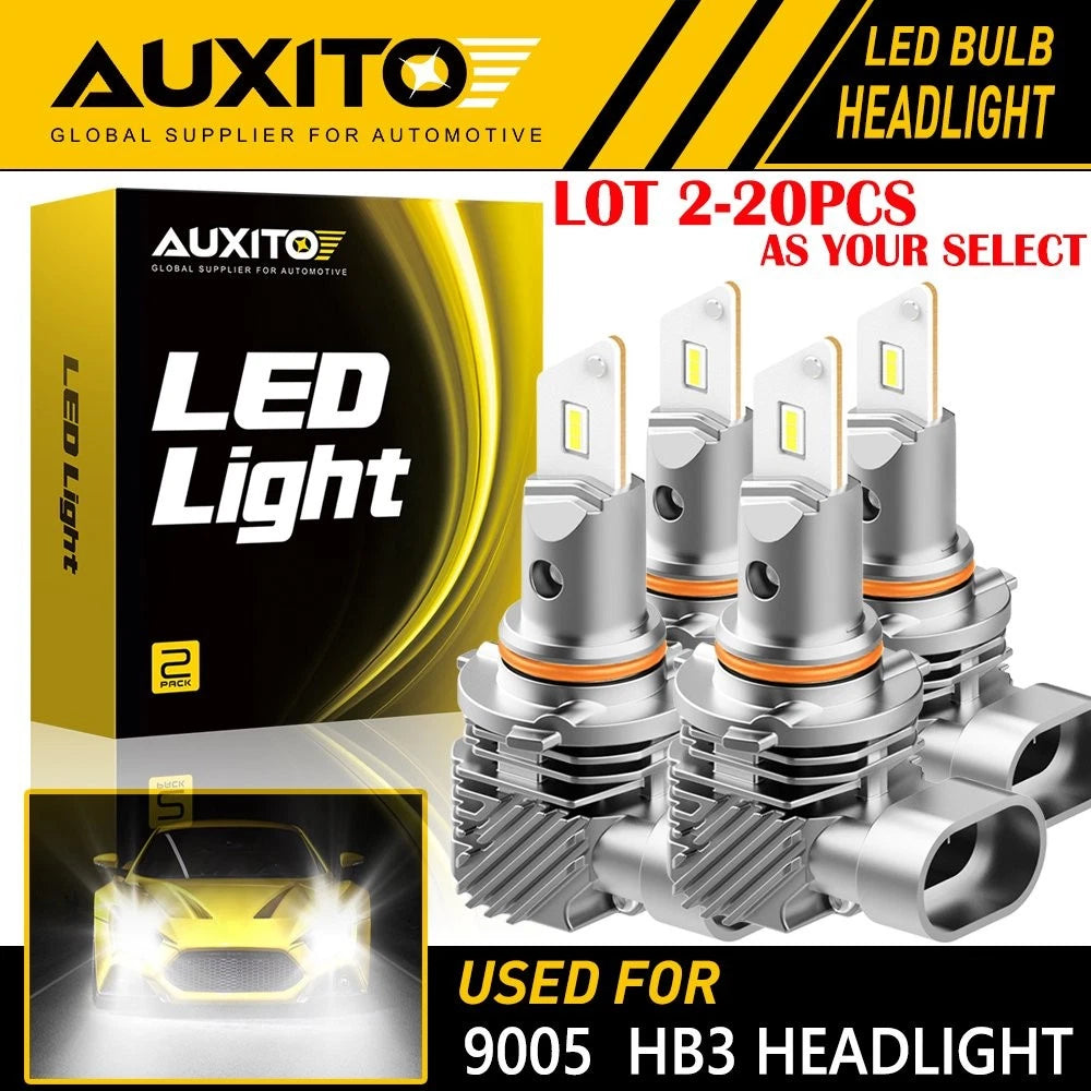 2X AUXITO 9005 HB3 LED Headlight Bulbs Kit 6000K for High/Low Beam