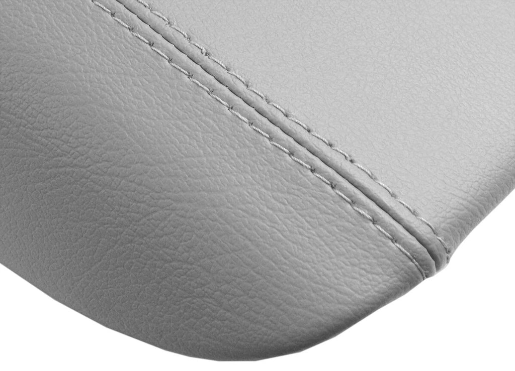 Leather Console Lid Armrest Cover for GMC Denali (2003–2008) Gray