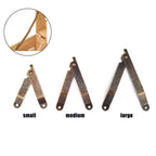 2Pcs Lid Support Hinge for Cabinet Jewelry Chest (Antique)