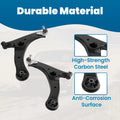 Set of 6 Front Lower Control Arms w/Ball Joints & Tie Rods for Toyota Corolla (2014–2019)