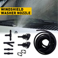 Windshield Wiper Washer Squirter Nozzle Spray Jet Kit for Universal Cars
