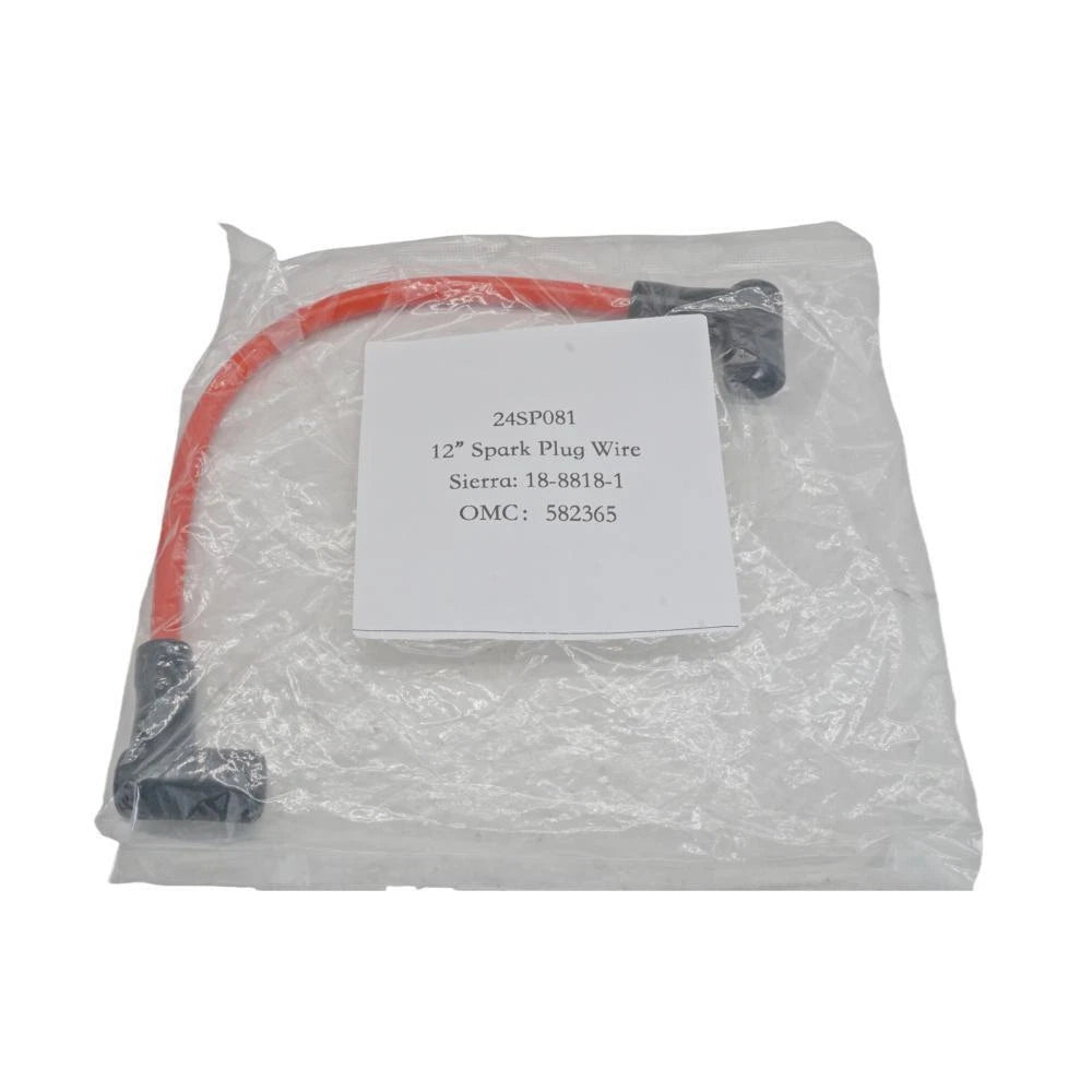 12" Spark Plug Wire Set for Johnson Evinrude 80-140 Hp V4 V6 582365