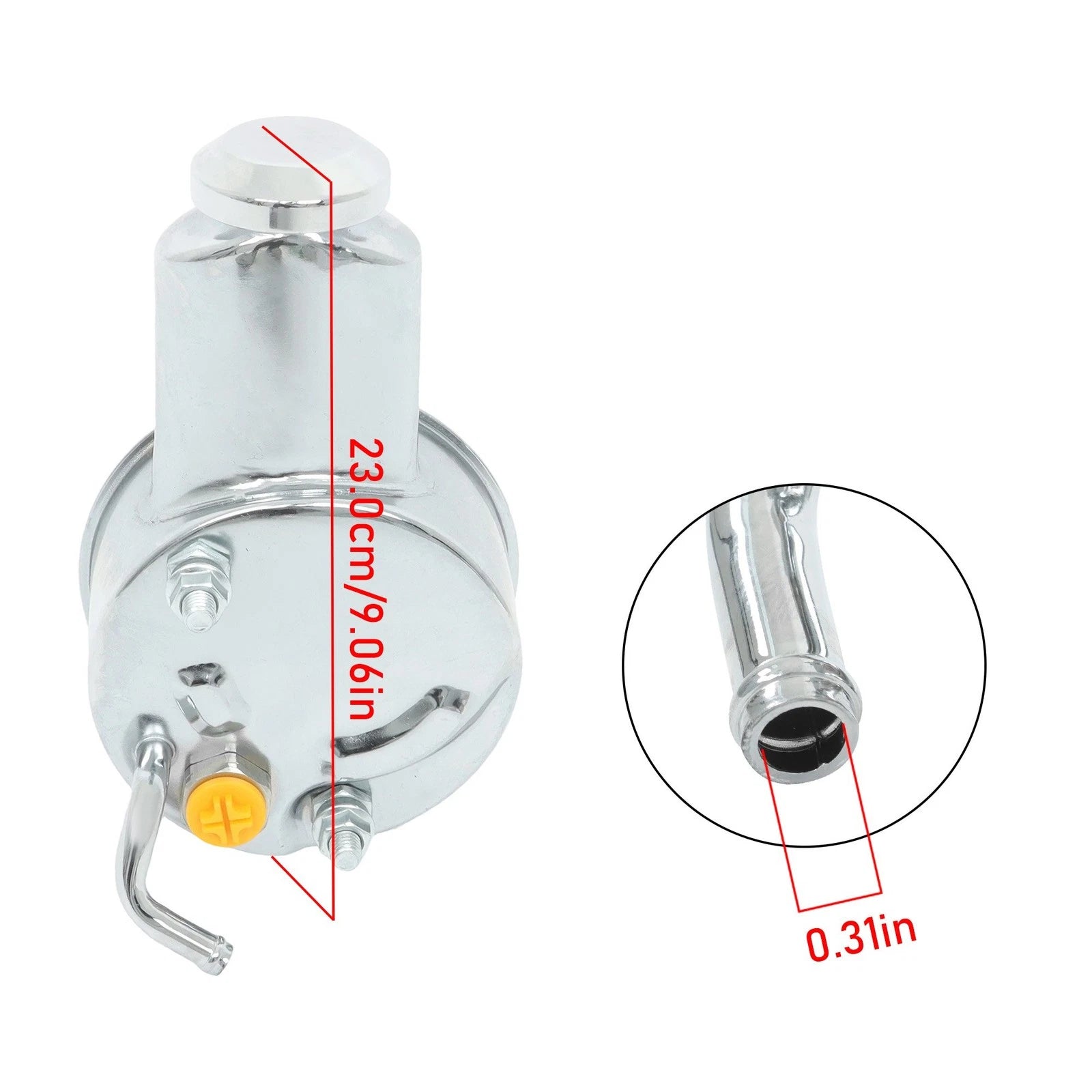 Saginaw Power Steering Pump for Chevy SBC BBC 350 454 Polished