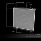 Cooling Radiator for Titan/Armada/QX56 (2004–2015) DPI 2691