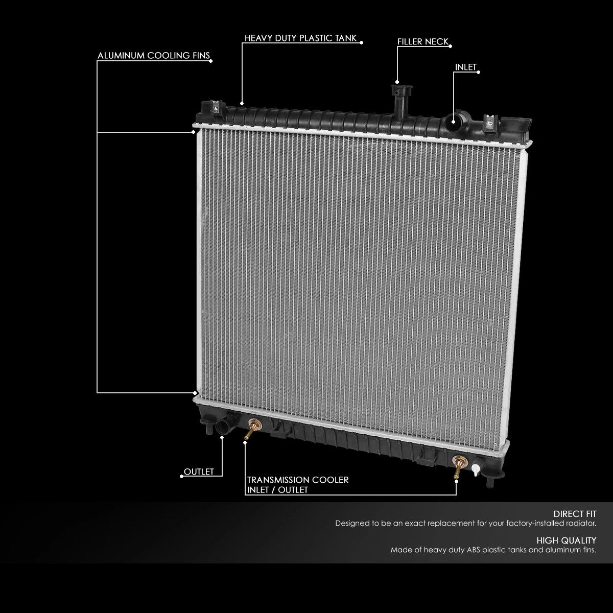 Cooling Radiator for Titan/Armada/QX56 (2004–2015) DPI 2691