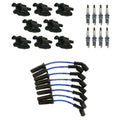 Set of 8 Ignition Coil Wires & Iridium Spark Plugs for Silverado 1500 HD (2007–2013)