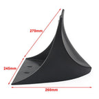 Black ABS Plastic Chin Fairing Spoiler for Harley Dyna (2004-2017)