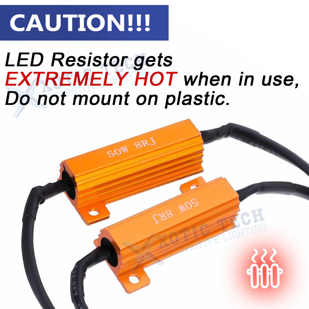 Load Resistor Fix Hyper Flash for Switchback LED Turn Signal (1999-2017)