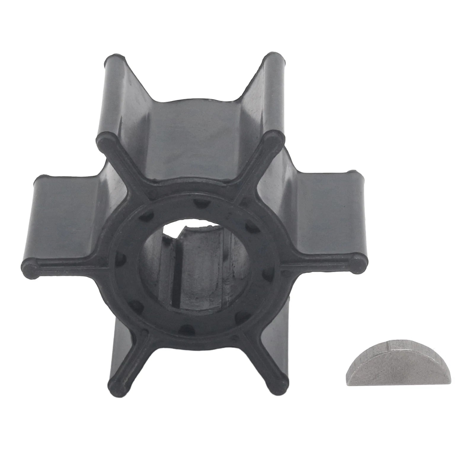 Water Pump Impeller & Key for Yamaha 9.9HP 15HP (1990–2023)