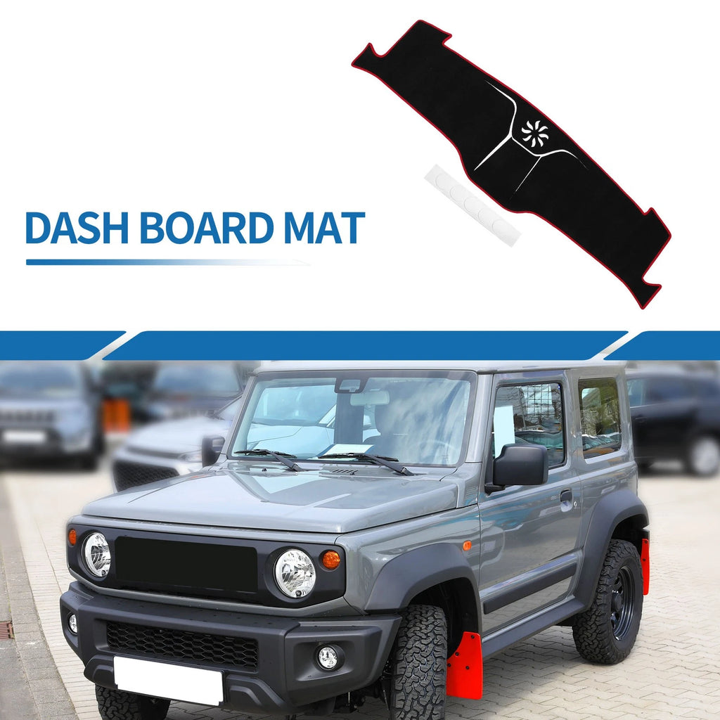 Dashboard Cover Mat for Ford Mustang Mach-E (2021–2024) Black Red