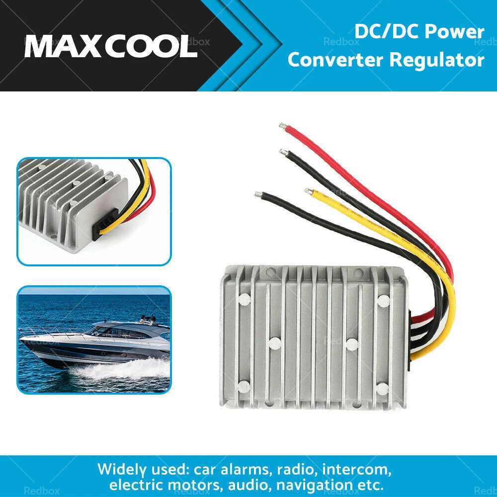 DC/DC Power Converter Regulator 8V-40V 25A 345W Waterproof for Automotive