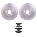 Hella Rear Rotors & Low-Met Disc Brake Pad Kit for Mercedes CLS550 E550 (2012–2018)