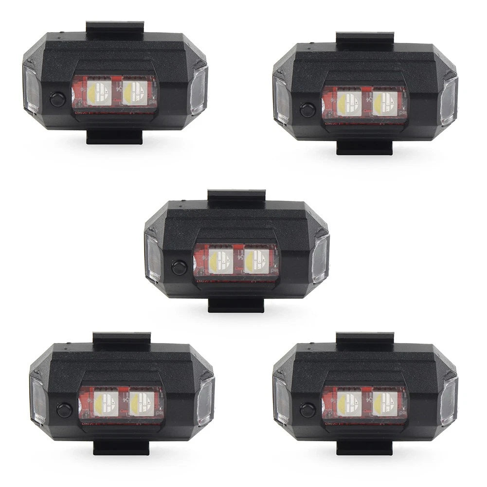 5X LED Strobe Light for Car Motorcycle Drone Emergency Warning