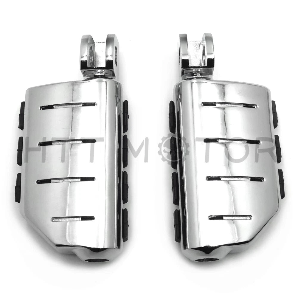Chrome Dually Footpegs for Kawasaki ZX-6R ZX-7R ZX-9R Z1000 ZX-10R (1995–2023)