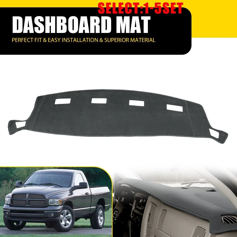 Dash Cover Pad for Dodge Ram Pickup (2002–2008) Gray 1-5X