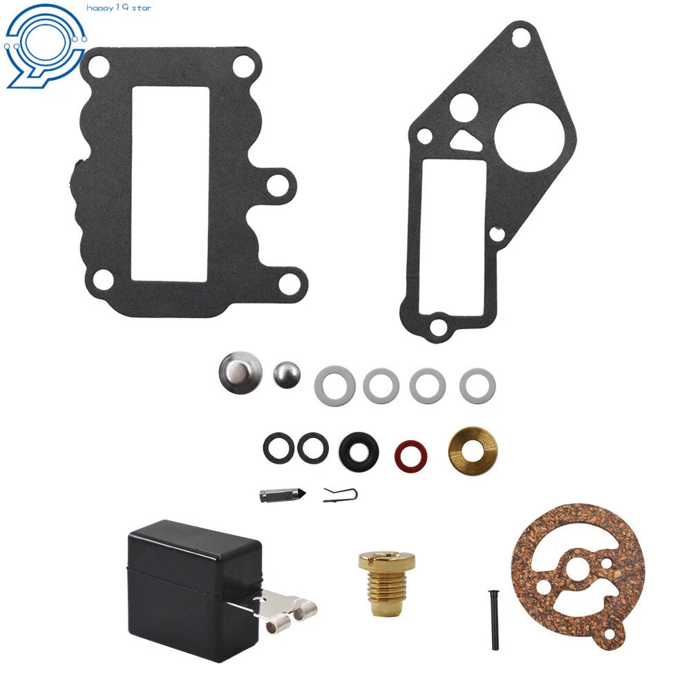 Carburetor Kit with Float for Johnson Evinrude Outboard 9.5 (Year Range)