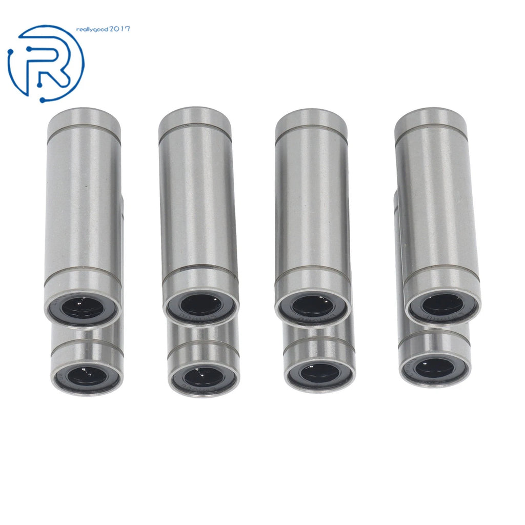 8X LM10LUU Linear Ball Bearings for CNC 3D Printer (10 × 19 × 55 mm)