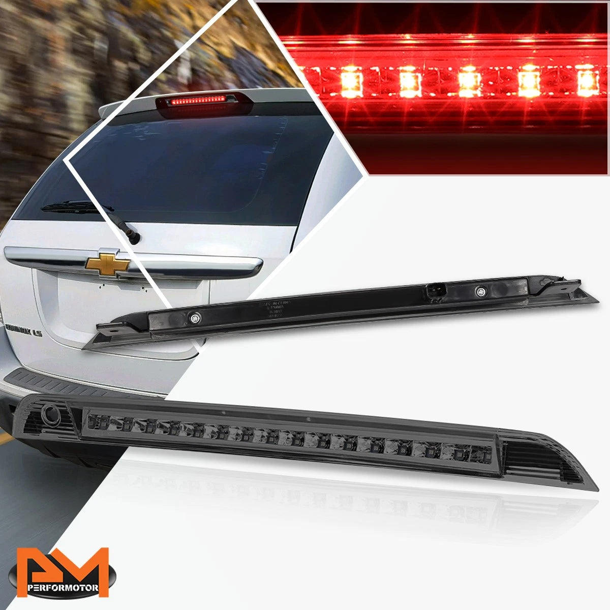 Full LED Third Brake Light for Chevy Equinox (2005–2006) - Smoked