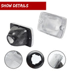 Clear Front Bumper Turn Signal Parking Light Housings for Jeep Wrangler (1987–1995)